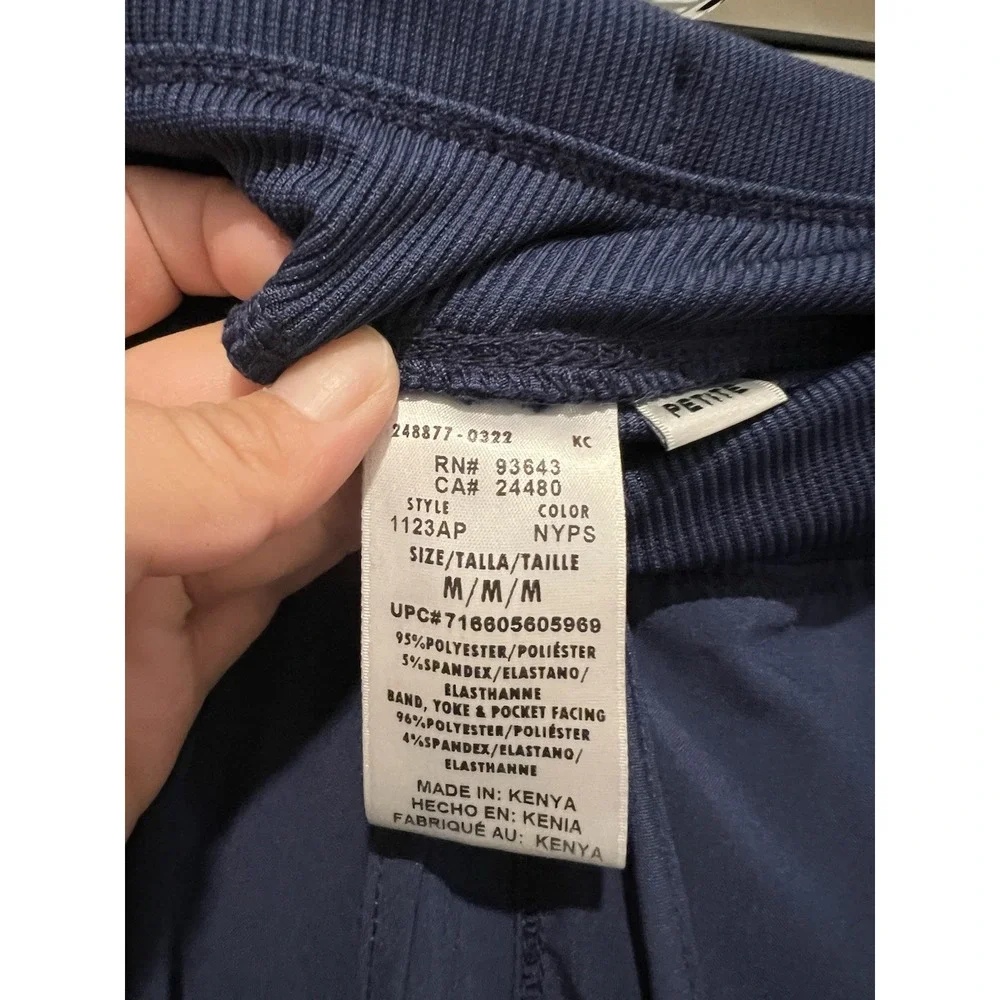 Cherokee Workwear Revolution Women's Jogger Scrub Pants‎ Navy Size Medium Petite